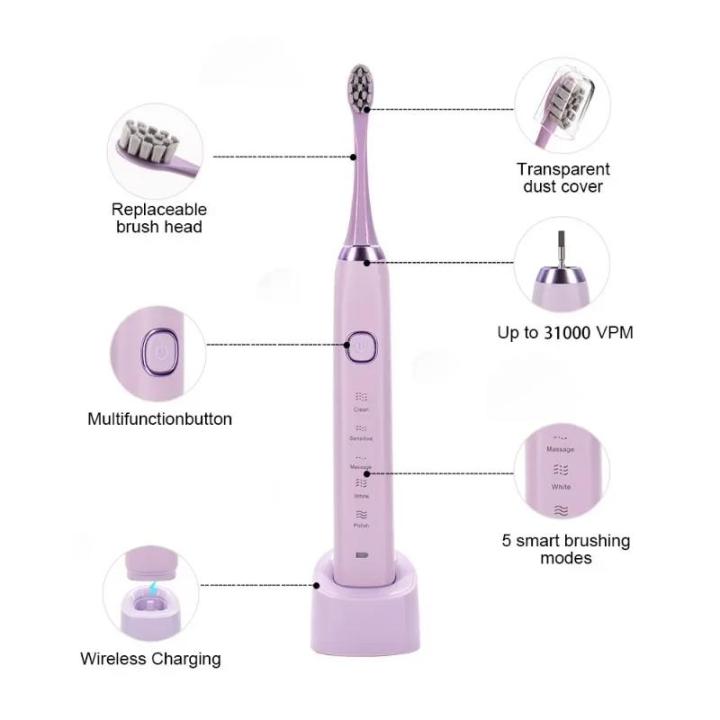 Electric%20Toothbrush%20USB%20Rechargeable%20IPX7%20Waterproof%20S100%20Ultrasonic%20SonicToothbrush%20Electric%20for%20Adult%20Suitable%20for%20Gift%20-%20Image%206