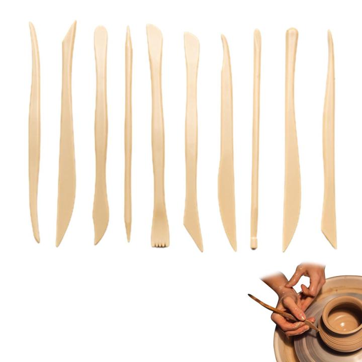Pottery Tools For Beginners 10-Piece Pottery & Polymer Tools Clay Sculpting Tools Set Air Dry Clay Tool Set For Pottery Craft