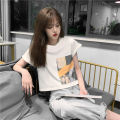 Short Sleeve T Women's T-shirt Short Korean Style Summer New Scheming Navel ins Tide. 