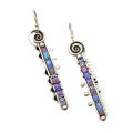 Drop Earrings Fine Workmanship Wave Edge Long Women Earrings. 