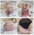 New Korean Cute Plush Rabbit Backpacks Kids Kawaii Backpacks Girls Mini Bags Backpack for Kids Children School Bag. 