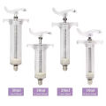 10ml Animal Nylon Syringe for Cow Poultry Chicken Cattle Sheep injector and Bird Hand Feeding Transparent Syringes Vet Tools Reusable Veterinary Stainless Steel Syringe Hypodermic. 