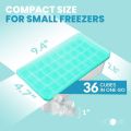 Silicone Ice Cube Tray With Lid 36 Nugget Ice Tray for Freezer With Easy Release. 