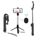 Selfie Stick X2-02 With Wired Remote Shutter Monopod Bluetooth Extendable Handheld Stabilizer Stand Tripod For All Mobile Phone. 