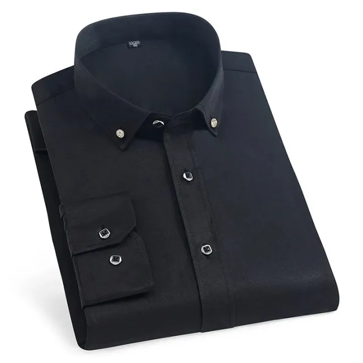 High%20Quality%20Men's%20Long%20Sleeve%20Shirt%20Dress%20Casual%20Solid%20Color%20Routine%20Fit%20Design%20Business%20Male%20Social%20Shirts%20White%20Blue%20Black%20-%20Image%206