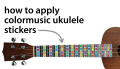 Ukulele Decals Fretboard Note Decals Sticker for Ukulele Beginners. 