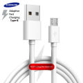 Samsung Quick charging Type-B Micro usb cable Android Phone Cable Protector White. 