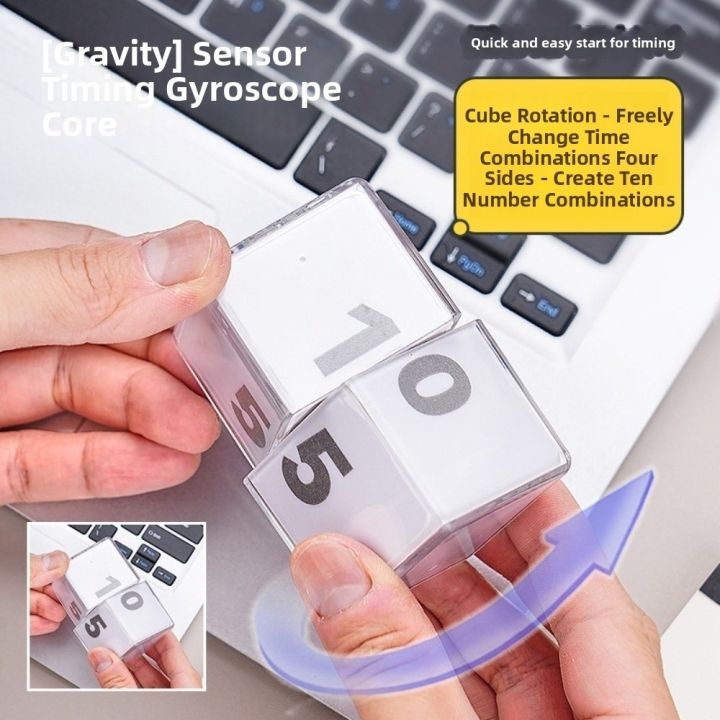 Mini Time Management Flip Gravity Sensing Timer Type-C Charging Self ...