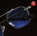 Suit Anti-reflective Fashion Blue light and radiation proof Black to White UV400 Sunglass for man. 