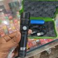 Brillante Torsia Bright Twisting LED Torch with USB Rechargeability, Super Bright 600 Lumens Zoomable Pocket Torch Flashlight. 