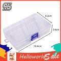 HelloWorld Fishing Gear Case Multifunctional Fishing Tackle Fish Hooks Tools Storage Box.