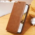 Musubo Luxury Genuine Leathr Case For iPhone 14 13 Pro Max 12 Pro 11 XR Xs Max 8 Plus 7 Cover Flip Wallet Card Fundas Coque Capa.