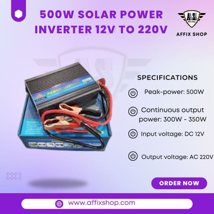 Power Inverter 500W Car Power Inverter 500W Solar Power Inverter