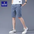 Woodpecker Ice Silk Shorts Men's Summer Thin Trendy Bermuda Shorts Loose Men's Denim Shorts Workwear Fashion. 