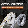 3D PVC self-adhesive decorative cord baseboard, ceiling decoration line, background wall plastic line, 3D wall sticker, home decoration.