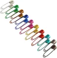 12 Pieces Safety pins for Saree, Dupatta Attaching Pins for Women and Girls Brooches  – Medium Size. 