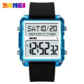 Skmei Square Dual Movement Sport Wristwatch Mens Waterproof Electronic Watches Montre Homme Shockproof Digital Men Watch 2246.