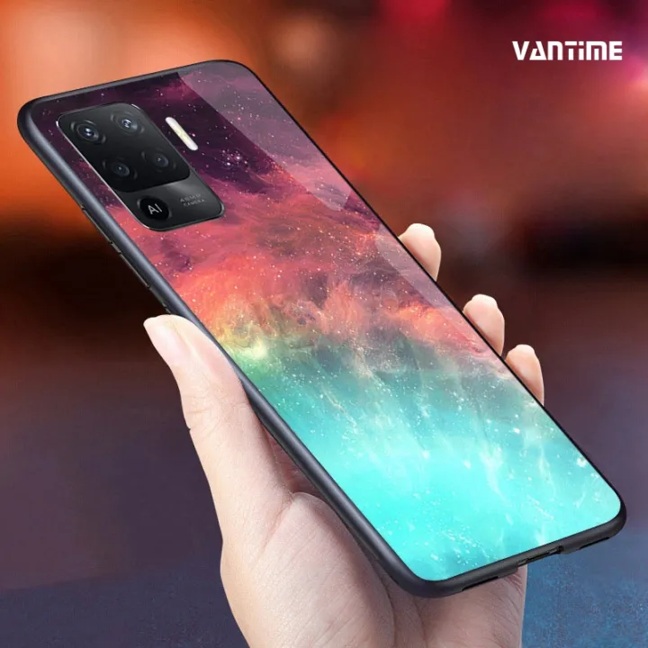 Vantime%20for%20OPPO%20F19%20Pro%20Case%20Starry%20Sky%20Phone%20Back%20Hard%20Glass%20Cover%20-%20Image%202