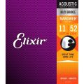 Elixir Strings 11027 Nanoweb 80/20 Acoustic Guitar Strings - .011-.052 Custom Light. 