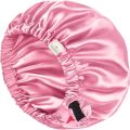 Luxury Silk Bonnet for Curly Hair - Dual Layer Satin Cap for Overnight Use. 