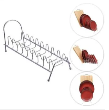 Plate%20Stand/Dish%20Rack:%20Keep%20Your%20Plates%20Organized%20With%20This%20Stainless%20Steel%20Plate%20Stand,%20Suitable%20For%20Drying%20And%20Storing%20Dishes%20-%20Image%202