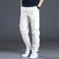 Export Quality Cotton Twill Cargo Pant For Men Pants 6-Pocket Olive & Black with Adjustable Drawstring (2026 Collection). 