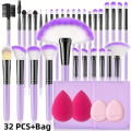 New 10/32PCS Makeup Brushes Set Soft Fluffy Powder Foundation Contour Blush Concealer Eyeshadow Blending Highlighter Beauty Tool.