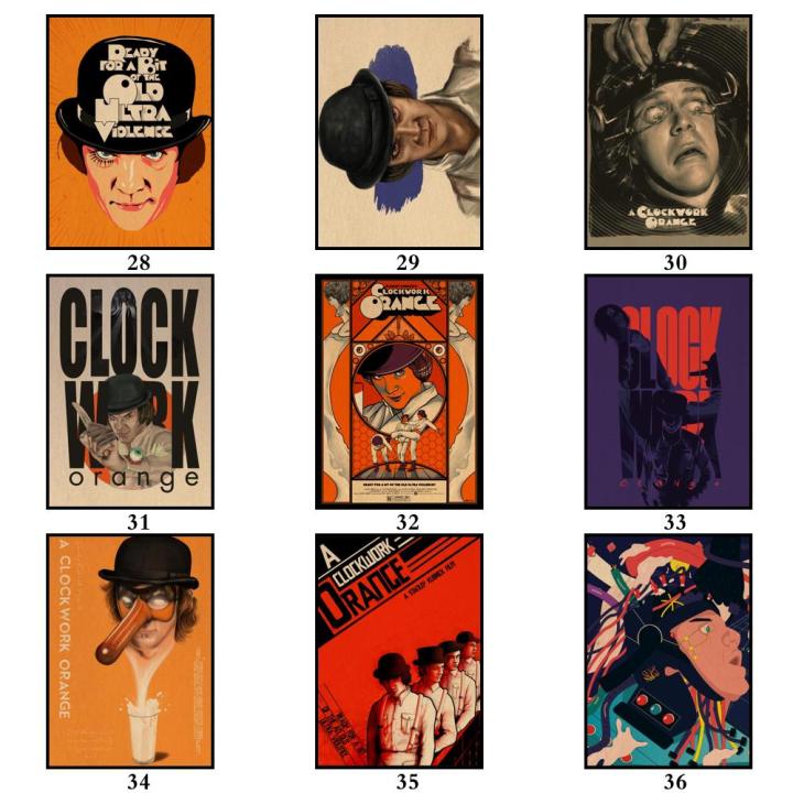 43%20Designs%20Crime%20Film%20A%20Clockwork%20Orange%20Kraftpaper%20Poster%20Artwork%20Homedecal%20Fancy%20Wall%20Sticker%20for%20Coffee%20House%20-%20Image%205