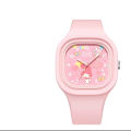 New Kids Cartoon Square Silicone Officer Nuppy Big Eared Dog Watch Pudding Boys Girls Quartz Watch. 