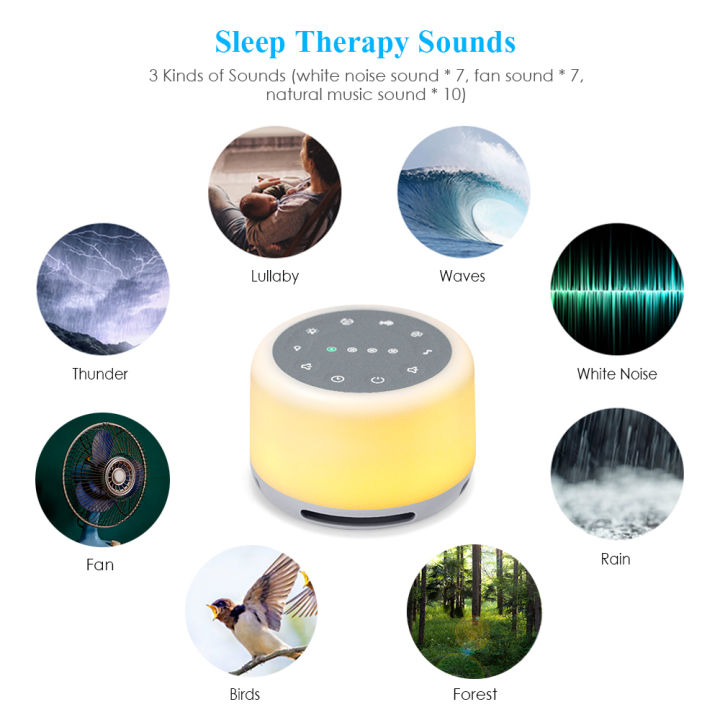Physical%20Therapy%20Equipments%20Portable%20Sleep%20Fan%20Sound%20Machine%20White%20Noise%20Machine%20with%20RGB%20Night%20Light%20For%20Baby%20-%20Image%202