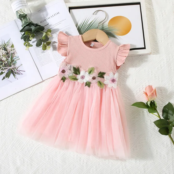 %E3%80%90Limited%20stock%E3%80%91%20Summer%20New%20Baby%20Girls%20Dress%20Flower%20Embroidery%20Lace%20A-Line%20Skirt%20Solid%20Color%20Small%20Flying%20Sleeve%20Mesh%20Shag%20Dress%20Sweet%20Princess%20Dress%20-%20Image%205
