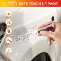 Car Paint Two-in-One (White) Scratch Repair, Automotive Touch Up Paint Pen with Instruction Manual, Quick and Easy.