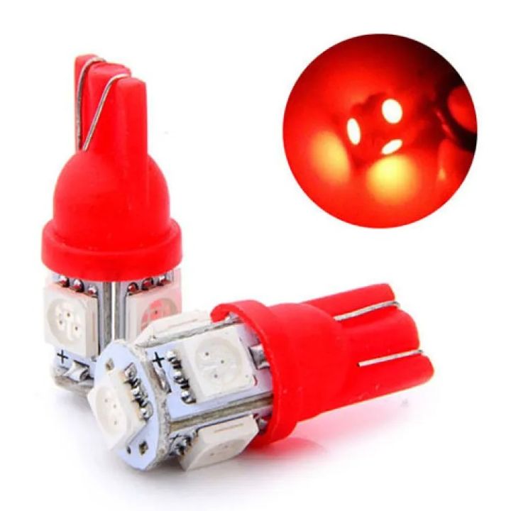 2%20Pieces%205%20LED%20SMD%20Parking%20Bulb%2012v%20Package%20Universal%20Motorcycle%20Car%20Indicator%20Bright%20Lamp%20-%20Red%20-%20Image%203