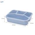 Bento Storage Reusable Leakproof Lid with 4 Divider Meal Prep Container Salad Container Box for Home Work Travel Home. 