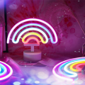 Rainbow Led Night Lamp Girls Bedroom Warm Night Light Room 3D Acrylic. 