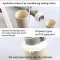 3 packs Waterproof  Flexible Cement Silicon Sealant  filling holes/cracks of pipe Clay for Air Conditioning Hole Repair Wall Seal Mortar Water Leakage Wall Holes Sealing Clay Glue. 
