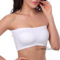 Emmababy Double Layers Plus Size Strapless Bra Bandeau Tube.