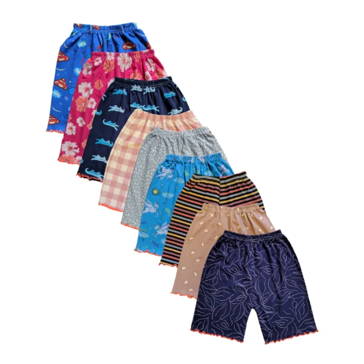 10pcs%20Half%20Pant%20for%20Baby%20Girl%20%7C%20Soft%20%20Printed%20Cotton%20Piku%20Pant%20-%20Multicolor%20Combo%20Pack%20-%20Image%204