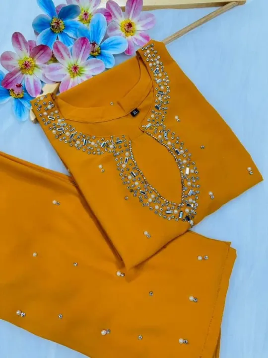 Stone%20Work%20Readymade%20Two%20Piece%20Collection%20in%20Double%20Diamond%20Georgette%20Full%20Body%20-%20Image%204