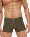 Seamless Boxer Shorts Button Design Men Summer Swimwear Slim Panties Trunks Short Home Underpants Candy Color Swimsuit. 