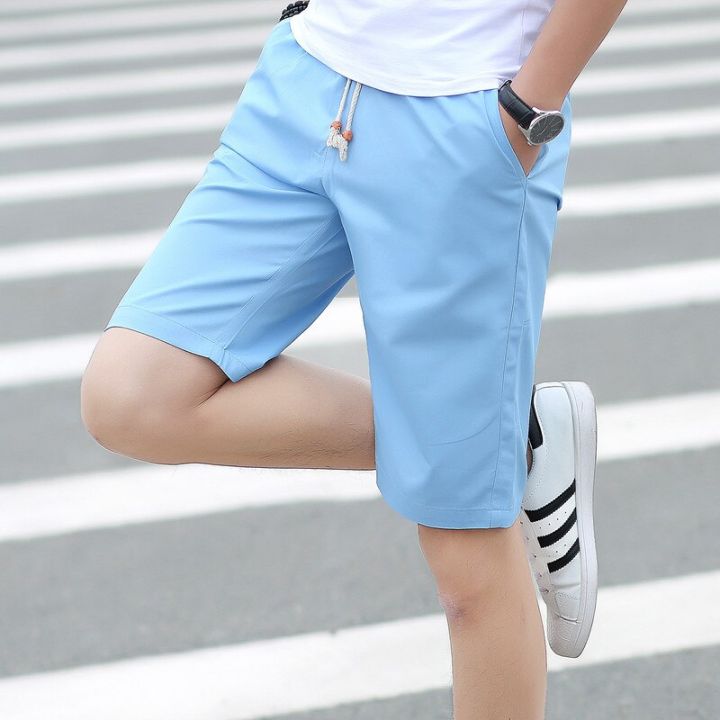 Brand%202022%20New%20Summer%20Casual%20White%20Shorts%20men's%20summer%20Basic%20Short%20men's%20Korean%20slim%20cotton%20versatile%20fashion%20mens%20beach%20pants%20-%20Image%203