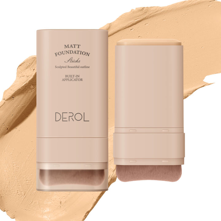 Derol%20Valvet%20Matte%20Foundation%20Stick%20With%20Brush%20-%20Image%205
