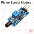 Flame Sensor For Fire Detection ModuleIR Infrared 4 Wire Flame Detection Sensor Module IR Flame Sensor Module Detector Smart Sense For Arduino.