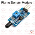 Flame Sensor For Fire Detection ModuleIR Infrared 4 Wire Flame Detection Sensor Module IR Flame Sensor Module Detector Smart Sense For Arduino. 