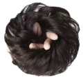 A TO Z MALL Cute Ball Head Wig Black Light Brown Headband Girl Natural Scrunchie Hairdo Natural Fluffy Simulation Hair Accessories.