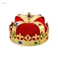 Vintage King Crown Hat King Headwear for Party Girls Boys Red.