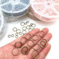 Cross-border direct sales 1010pcs single lap open ring jumping ring iron ring boxed DIY handmade jewelry accessories closed circle.