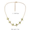 Forest Department Small Fresh Drip Oil Little Bird Clavicle Chain Sweet and Cute Little Swallow Necklace Creative Pastoral Style Necklace Wholesale.