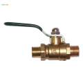 7x Heavy Duty Brass Ball Valve Shut-Off Switch, 1/4 '' Or 3/8 '' NPT Thread Pipe Fitting - Male to Male Green, 1/4.