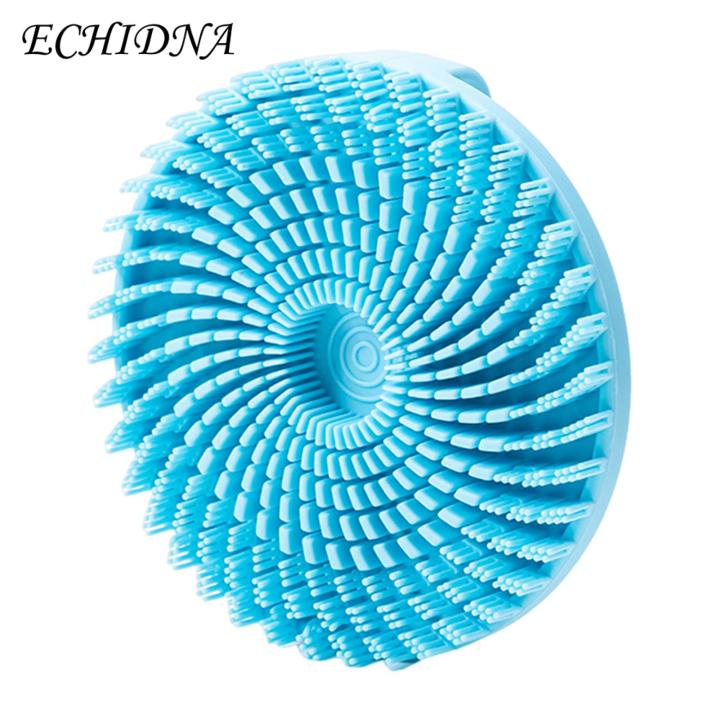 Non-irritating Body Brush Silicone Body Scrubber Shower Brush Exfoliating Skin Deep Cleaning Bath Scrubber Ergonomic Grip Gentle Effective Cleansing Tool for Smooth Skin Silicone Bristle Bath